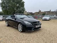 Used Mercedes E220 AMG line 2016 Black Cabriolet