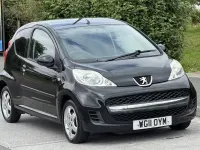 Used Peugeot 107 68 HP (50 kW) 2011 Black Hatchback
