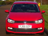 Used VW Polo Match 75 HP (55 kW) 2017 Red Hatchback