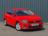 Used VW Polo SE 95 HP (69 kW) 2018 Red Hatchback