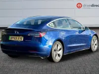 Używany Tesla Model 3 Long Range AWD 366 kW (498 KM) 2019 Niebieski Sedan/Limuzyna