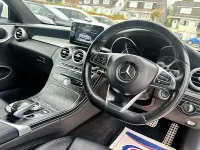 Used Mercedes C220 AMG line 170 HP (125 kW) 2017 White Coupe