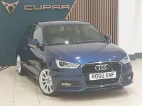 Used Audi A1 S-Line 125 HP (91 kW) 2018 Blue Hatchback