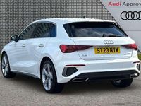 Used Audi A3 S-Line 147 HP (108 kW) 2023 White Sedan