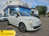 Used Fiat 500 Lounge 69 HP (50 kW) 2015 White Hatchback