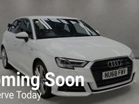 Used Audi A3 Sportback S-Line 116 HP (85 kW) 2018 White Hatchback