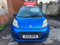 Used Peugeot 107 Access 68 HP (50 kW) 2013 Blue Hatchback