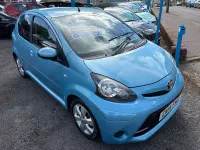Used Toyota Aygo Style 68 HP (50 kW) 2014 Blue Hatchback