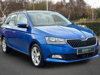 Used Skoda Fabia SE L 94 HP (69 kW) 2021 Race blue metallic Estate