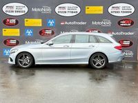 Used Mercedes C220 AMG line 170 HP (125 kW) 2018 Silver Estate