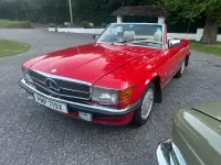 Used Mercedes SL380 1981 Red Cabriolet