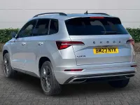 Used Skoda Karoq SportLine 150 HP (110 kW) 2023 Brilliant silver metallic SUV