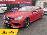 Used Mercedes E220 AMG line 177 HP (130 kW) 2015 Red Coupe