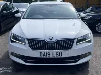 Used Skoda Superb SE L Executive 150 HP (110 kW) 2019 White Hatchback
