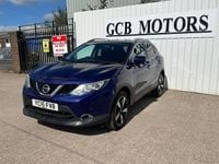 Begagnad Nissan Qashqai N-TEC 2015 Blå SUV