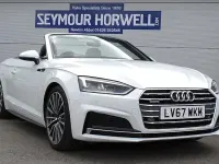 Used Audi A5 Cabriolet S-Line 252 HP (185 kW) 2017 White Cabriolet