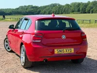 Used BMW 114 Sport Line 100 HP (73 kW) 2015 Red Hatchback