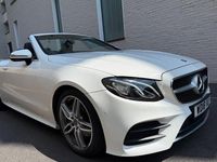 Used Mercedes E220 AMG line 2018 White Cabriolet