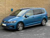 Used VW Touran R-line 150 HP (110 kW) 2017 Blue MPV