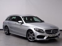 Used Mercedes C220 AMG line 170 HP (125 kW) 2018 Silver Estate