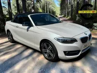 Used BMW 218 Sport Line 136 HP (100 kW) 2016 White Cabriolet