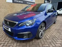 Used Peugeot 308 GT-line 130 HP (95 kW) 2018 Blue Hatchback