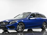 Used Mercedes C220 AMG Line Premium Plus 170 HP (125 kW) 2016 Blue Estate