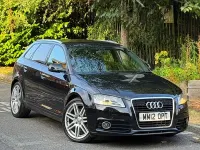 Used Audi A3 S-Line 170 HP (125 kW) 2012 Black Hatchback