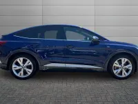 Used Audi Q4 Sportback e-tron S-Line 147 kW (201 HP) 2023 Navarra blue SUV