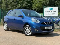 Used Nissan Micra Acenta 80 HP (58 kW) 2014 Blue Hatchback