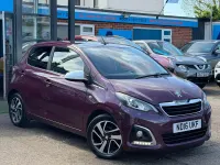 Used Peugeot 108 Allure 82 HP (60 kW) 2016 Mauve/purple Hatchback