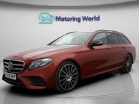 Used Mercedes E220 AMG line 191 HP (140 kW) 2020 Red Estate