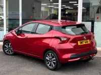 Used Nissan Micra Acenta 71 HP (52 kW) 2017 Red Hatchback