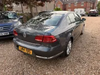 Used VW Passat Executive 177 HP (130 kW) 2014 Grey with black leather trim Sedan