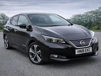 Begagnad Nissan Leaf 110 kW (150 HK) 2018 Svart Halvkombi