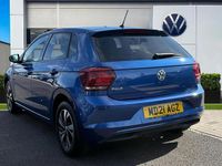 Used VW Polo Match 95 HP (69 kW) 2021 Blue Hatchback