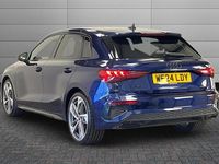 Used Audi A3 Black Edition 150 HP (110 kW) 2024 Navarra blue Hatchback