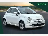 Used Fiat 500 Lounge 69 HP (50 kW) 2017 White Hatchback