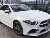 Used Mercedes A180 AMG Line Premium 136 HP (100 kW) 2019 White Hatchback