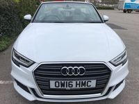 used Audi A3 Cabriolet (2016/16)S Line 2.0 TDI 150PS (05/16 on) 2d