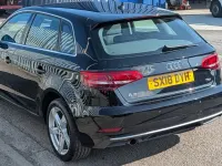 Used Audi A3 Sport 116 HP (85 kW) 2018 Black Sedan