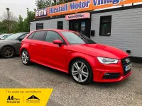Used Audi A3 S-Line 2015 Red Hatchback