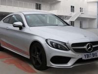 Used Mercedes C220 AMG line 170 HP (125 kW) 2017 Silver Coupe