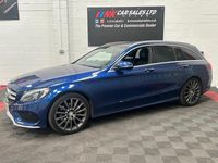 Used Mercedes C220 AMG Line Premium Plus 170 HP (125 kW) 2017 Blue Estate