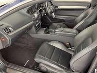 Used Mercedes E350 AMG line 258 HP (189 kW) 2017 Blue Coupe