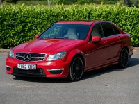 Used Mercedes C63 AMG 487 HP (358 kW) 2012 Red Sedan
