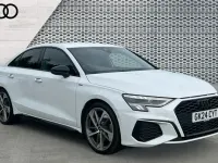 Used Audi A3 Black Edition 150 HP (110 kW) 2024 White Sedan