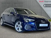 Used Audi A3 S-Line 150 HP (110 kW) 2024 Blue Hatchback