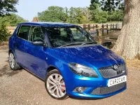 Used Skoda Fabia vRS 180 HP (132 kW) 2014 Blue Hatchback