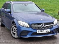 Used Mercedes C220 AMG line 194 HP (142 kW) 2019 Blue Estate